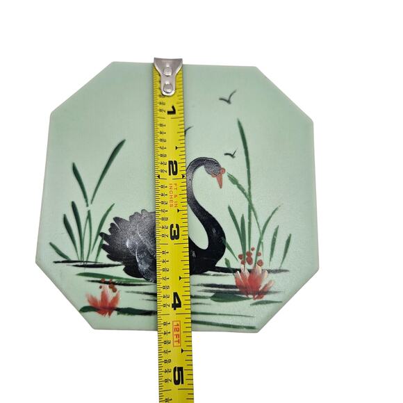 1946 Alpena Michigan Folk Art Swan Plaques Set of 2 - Picture 12 of 12